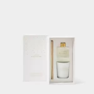 image of White Festive Mini Fragrance Set Winter Wonderland Frosted Pine And Cedarwood KLC285