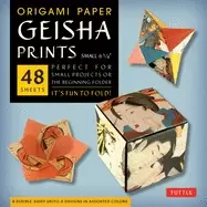 Image of origami paper geisha prints 48 sheets 6 34 17cm large tuttle origami paper