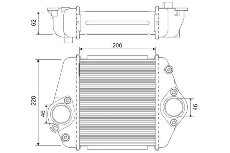 Image of Intercooler VALEO 822901