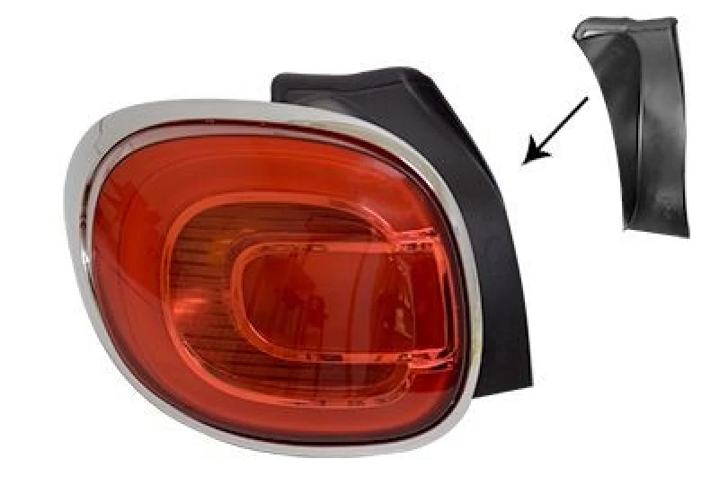 Image of VAN WEZEL Rear light VAN WEZEL 1609925