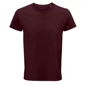 Image of SOLS Mens Crusader Organic T-Shirt (3XL) (Burgundy)