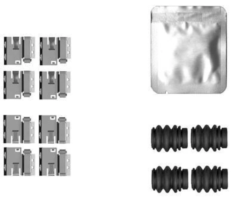 Image of Brake pad fitting kit TEXTAR 82561600