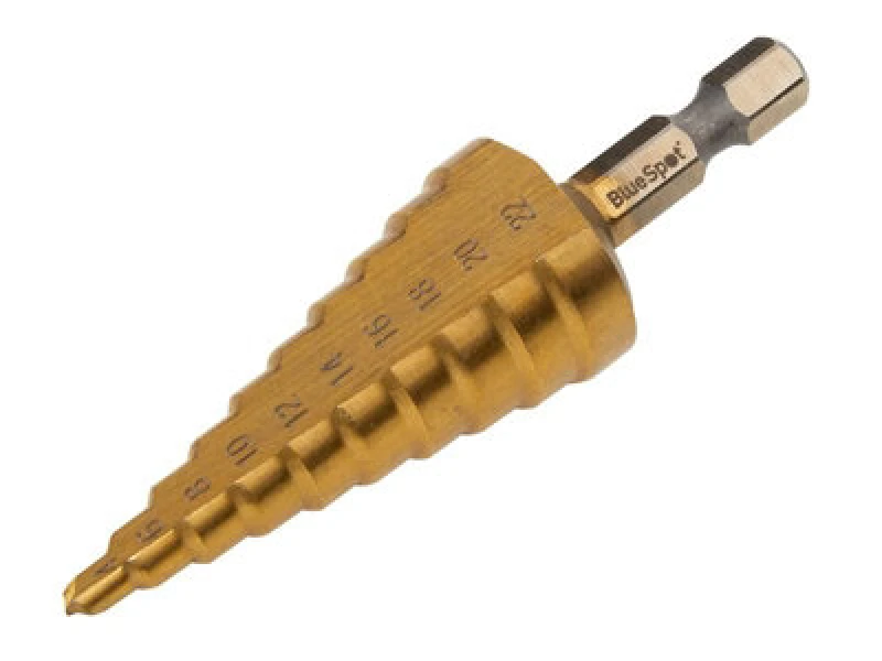 Image of Bluespot Hex Shank HSS Step Drill Bit 32052 Diameter: 4mm - 22mm