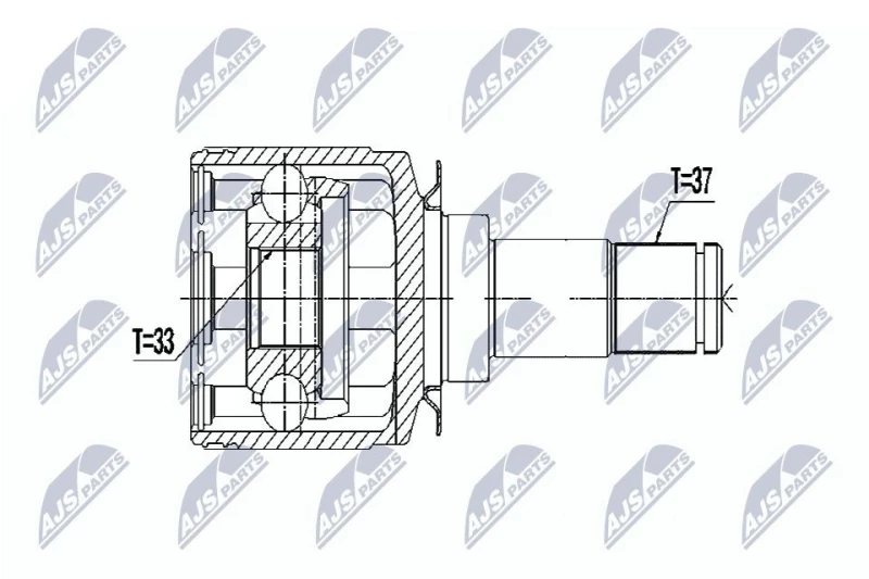 Image of NTY CV joint kit NTY NPW-ME-053