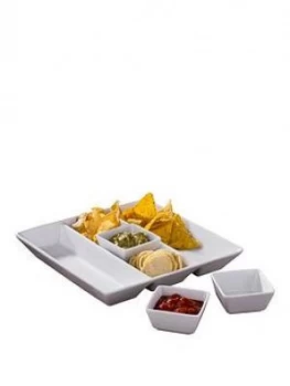 image of Waterside Stacking Chip And Dip 4 Piece Set