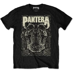 Image of Pantera - 101 Proof Skull Unisex Large T-Shirt - Black