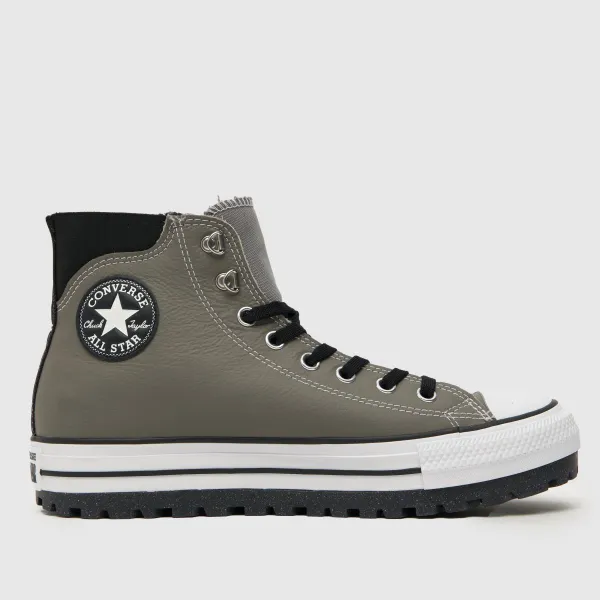 Image of Converse all star city trek trainers in grey & Black Grey & Black UK 12 (EU 47½)
