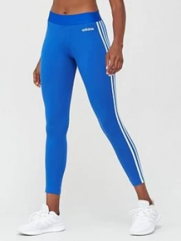 image of adidas Essentials 3 Stripe Leggings - Blue Size M Women