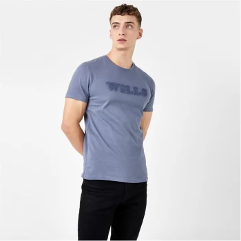 Jack Wills Wayfair Boucle T-Shirt - Dusk Blue