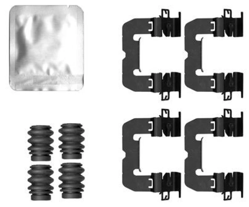 Image of Brake pad fitting kit TEXTAR 82563300