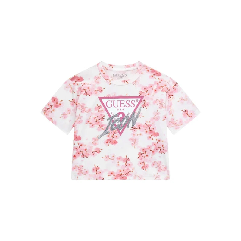 Image of Guess Girl's T-Shirt Guess Rose Female 7 ans