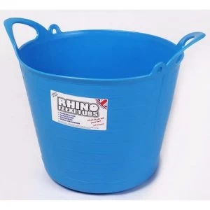 image of Rhino 26L Heavy Duty Flexi Flexible Garden Container Storage Bucket Tub - Blue