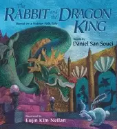 Image of rabbit and the dragon king based on a korean folk tale