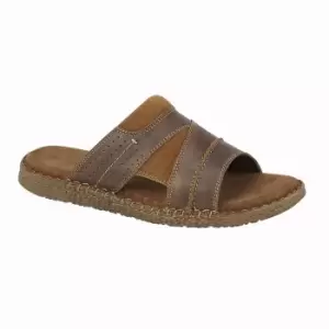 Image of Roamers Mens Suede Sandals (10 UK) (Brown)