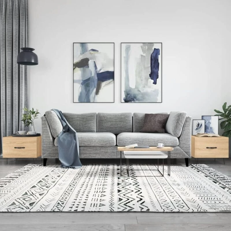 Image of VIDAXL Coffee Tables 2 pcs Sonoma Oak 50x50x40cm Engineered Wood Vidaxl 8720845428488