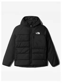 Image of The North Face Boys Reversible Perrito Jacket - Black/Grey, Size M=10-12 Years