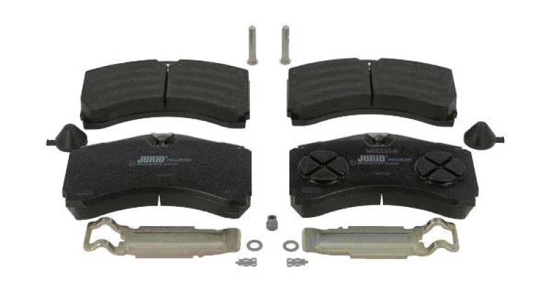 Image of JURID 2924405390 Brake pad set prepared for wear warning indicator, with accessories Brake Pad Set,disc brake (402)