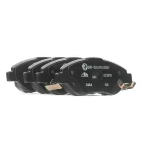 Image of ATE Brake pad set 13.0460-3878.2 Brake pads,Brake pad set, disc brake FIAT,TIPO Kombi (356_),TIPO Schragheck (356_),TIPO Stufenheck (356_)