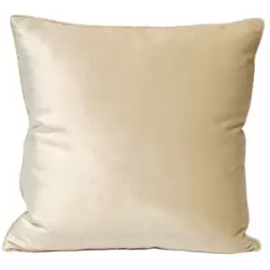 image of Paoletti Luxe Velvet Ivory Cushion Cream