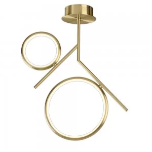 Image of Ceiling, 30W LED, 3000K, 2250lm, IP20, Satin Gold