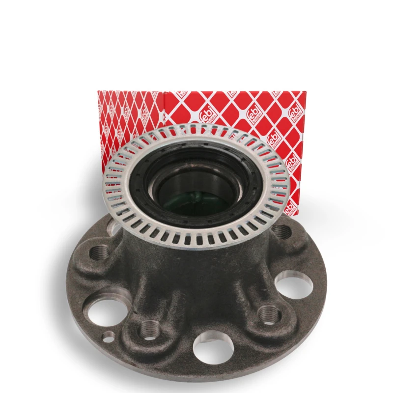 Image of FEBI BILSTEIN 30945 Wheel Hub Front Axle, with ABS sensor ring Wheel Hub (653)