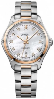 image of EBEL Womens Diamond Discovery Mother Of Pearl Stainless Watch