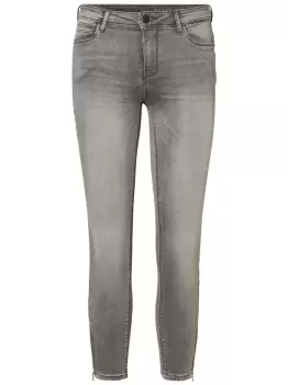 Image of NOISY MAY Nmkimmy Cropped Normal Waist Skinny Fit Jeans Women Grey