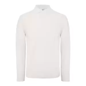 Image of B&C ID.001 Mens Long Sleeve Polo (Pack Of 2) (3XL) (Snow)