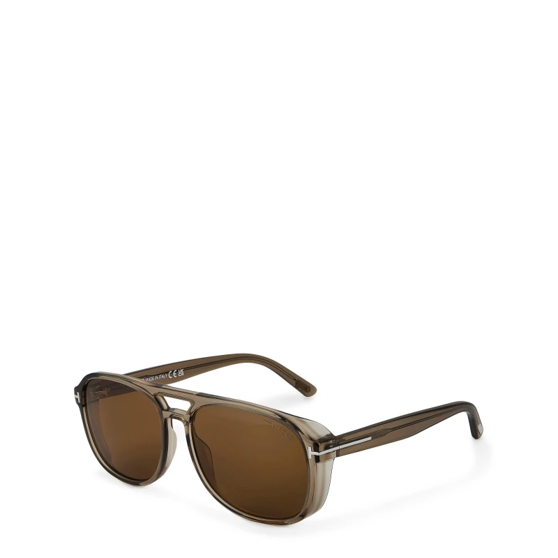 Image of Tom Ford Rosco Navigator Sunglasses-Black Black WGICV Male