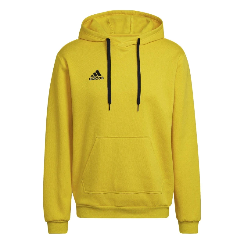 Image of adidas Entrada 22 Sweat Hoodie Mens Yellow/Black male 3XL