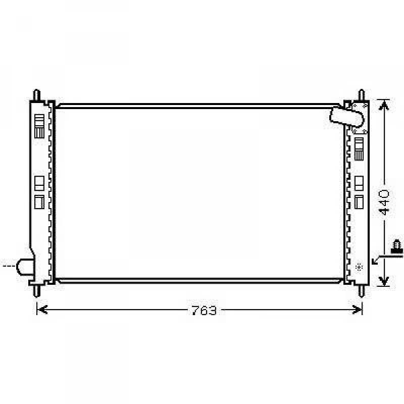 Image of Engine radiator DIEDERICHS DCM2527