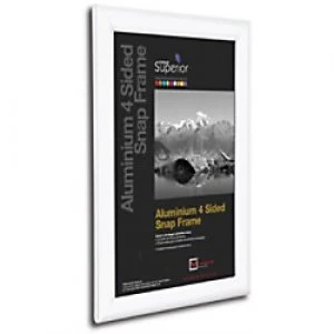 Image of Stewart Superior Wall Mountable Snap Frame A1 650 x 12 x 900 mm White