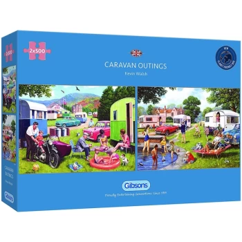 Image of Caravan Outings Jigsaw Puzzle - 2x500 Pieces