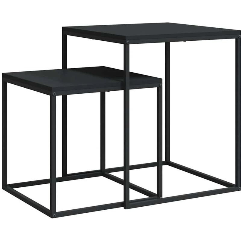Image of VIDAXL Coffee Table Set 2 pcs Engineered Wood and Metal Vidaxl 8720286933732