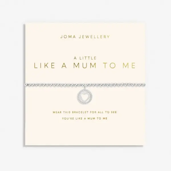Image of Mother's Day A Little Like A Mum To Me Silver Plated 17.5cm Bracelet 6861