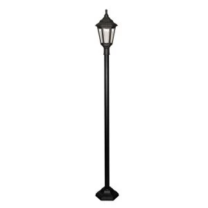 Image of 1 Light Outdoor Lamp Post Black IP43, E27