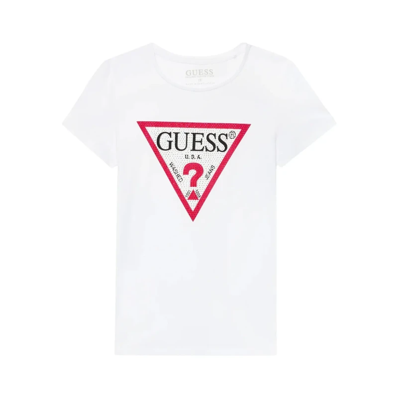 Image of Guess Girl's T-Shirt Guess Blanc Female 6 ans