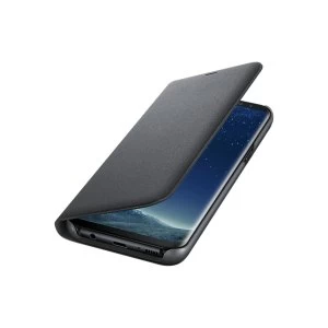 image of Samsung EF-NG955PBEGWW Galaxy S8 Plus LED View Cover in Black