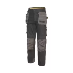 image of Caterpillar Mens H2O Defender Water Resistant Workwear Trousers (28R) (Black Graphite)