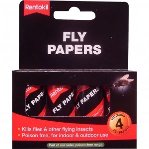 Image of Rentokil Flypapers Pack of 4
