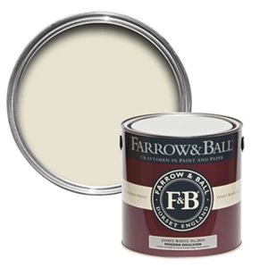 Image of Farrow & Ball Modern James white No. 2010 Matt Emulsion Paint 2.5L