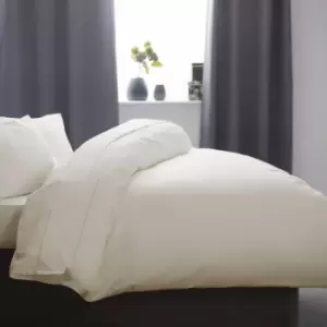 Image of Belledorm Cotton Sateen 1000 Thread Count Duvet Cover (Double) (Ivory)