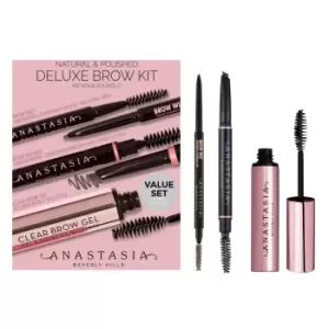 Image of Anastasia Beverly Hills Natural and Polished Deluxe Kit (Various Colours) - Soft Brown