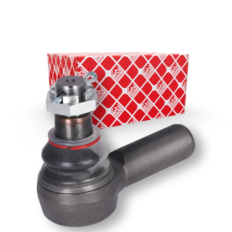 Image of FEBI BILSTEIN 19046 Track rod end OE Turbo NEW, Front Axle Right, with crown nut Tie Rod End (914)