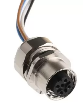 image of Phoenix Contact DUPLICON Panel Mount M12 Connector, Female, 4 Way, 4.0A, 250.0 V