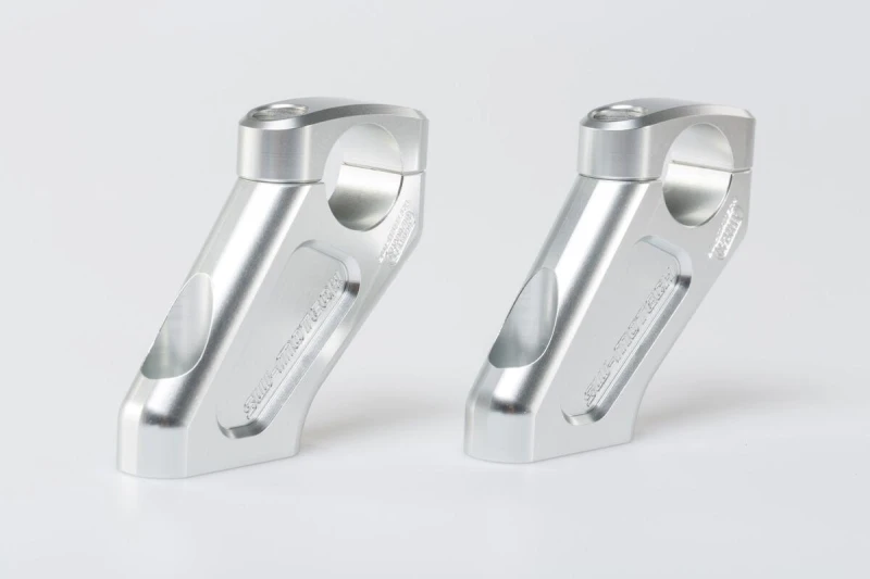 Image of LEH.07.039.12200/S - LEH.07.039.12200/S - SW Motech Bar Back Handlebar Riser Kit - BMW R 1200 GS 2008-2012 - Anodised/Silver Anodized LEH.07.039.12200