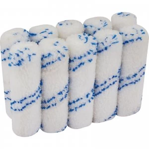 Image of Draper Microfibre Paint Roller Sleeves 100mm Pack of 10