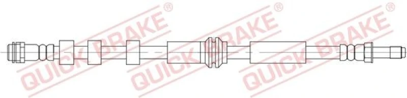 Image of QUICK BRAKE Brake hose QUICK BRAKE 32.822