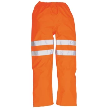 image of RT31ORRXXXL - sz 3XL Hi-Vis Traffic Trousers - RT31 Orange - Portwest