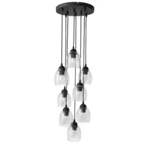 Image of Brillant Cluster Pendant Ceiling Light Black, Transparent 35cm